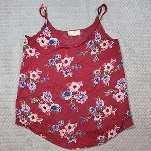 Pink Republic Burgundy Floral Camisole